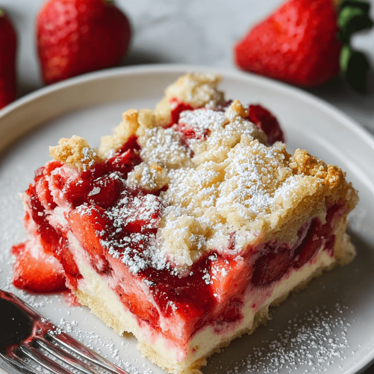 Strawberry Cheesecake Dump Cake