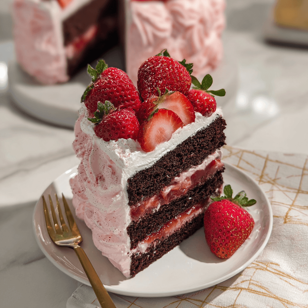 Strawberry Chocolate Cake