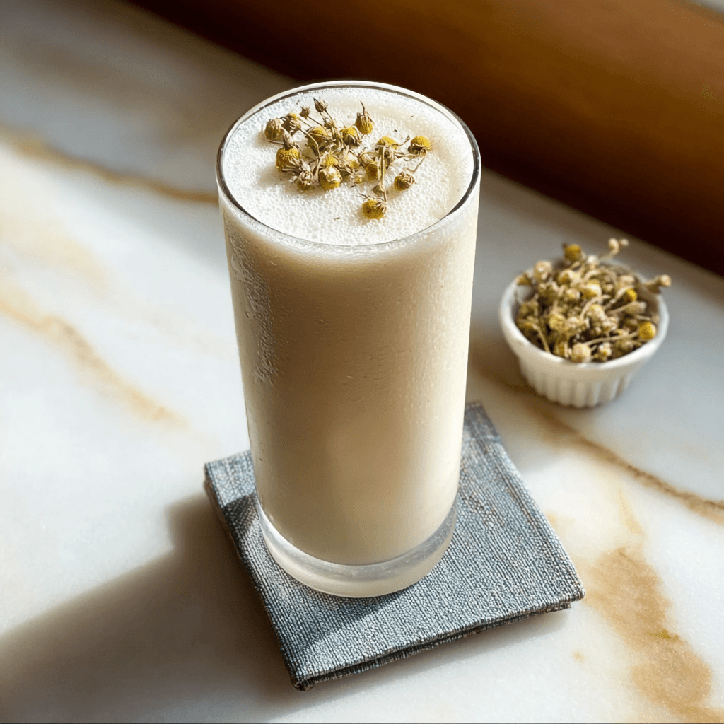 5-Minute Creamy Banana Chamomile Tea Smoothie That Calms the Whole House Down