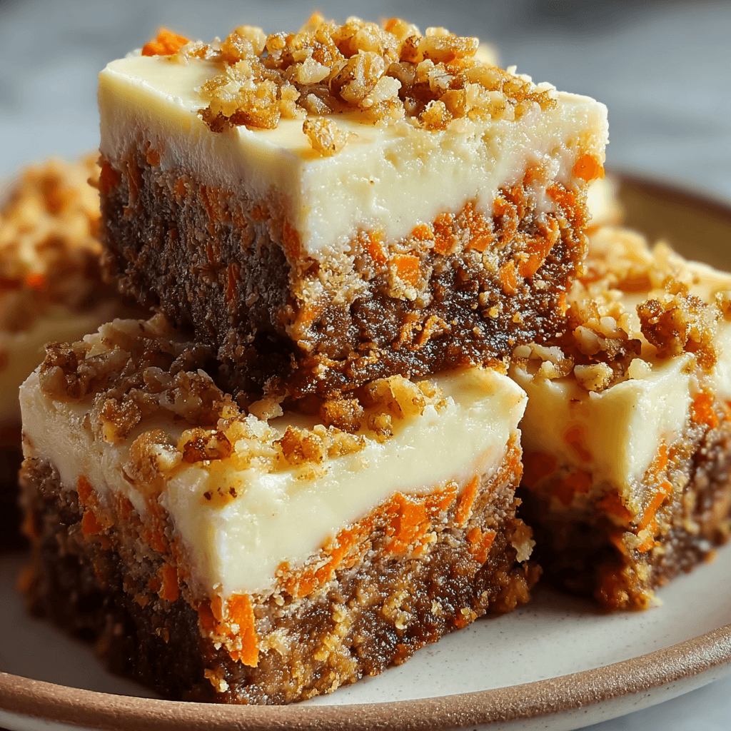 Carrot Cake Cream Cheese Bars